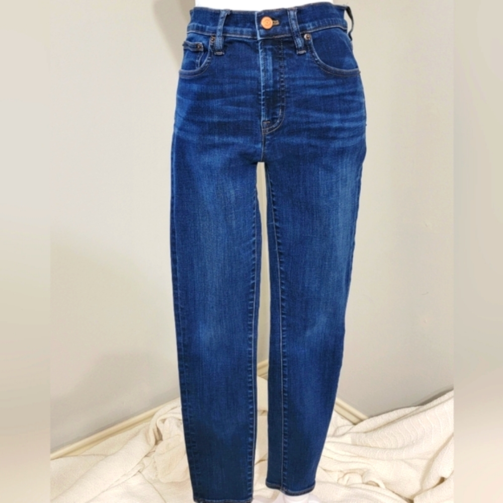 J.Crew 9" High-Rise Toothpick Jean in Point Lake Wash Women's Size 27 - Picture 12 of 12